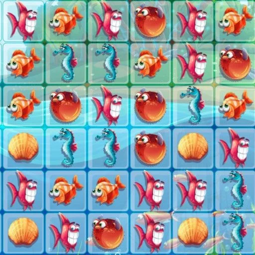 poster of Play Fish World Match3 Game Online 2024 game
