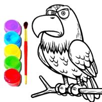 ملصق اللعبة Eagle Coloring Book