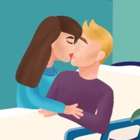 ملصق اللعبة Hospital Kissing