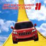 poster of Stunt Jeep Simulator : Impossible Track Racing Game game