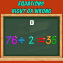 ملصق اللعبة Equations Right or Wrong