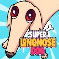 ملصق اللعبة Super Long Nose Dog