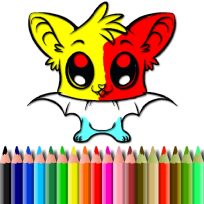 poster of Cute Bat Coloring Book game