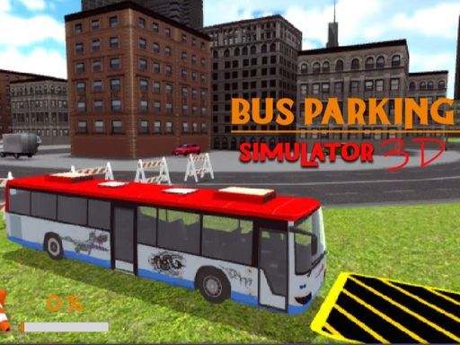 poster of Play Bus Parking Simulator 3D Game Online 2024 game