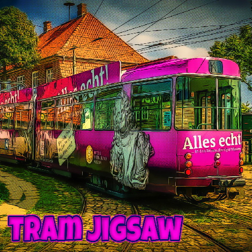 poster of Play Tram Jigsaw Game Online 2024 game