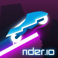 ملصق اللعبة Rider.io