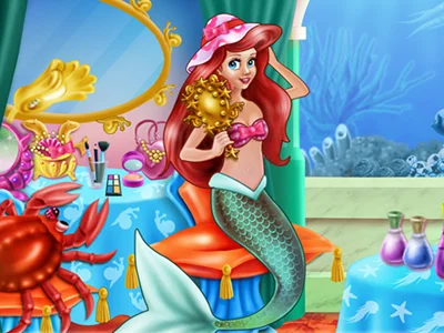 poster of Play Mermaid Makeup Room Game Online 2024 game