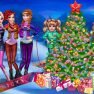 poster of Princesses Christmas tree game