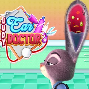 ملصق اللعبة Judy Ear Doctor