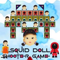 ملصق اللعبة Squid Doll Shooter Game