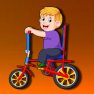 ملصق اللعبة Cartoon Bike Jigsaw