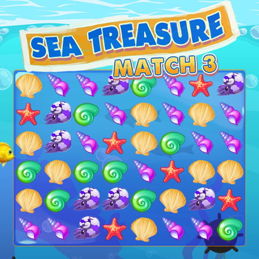 poster of Play Sea Treasure Match 3 Game Online 2024 game