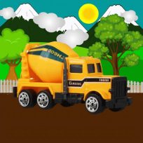 ملصق اللعبة Construction Vehicles Jigsaw