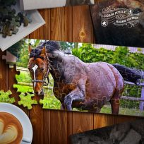 ملصق اللعبة Jigsaw Puzzle Horses Edition