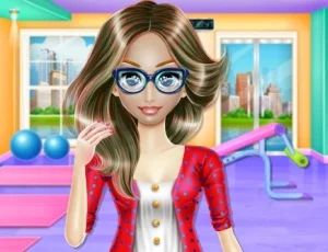 poster of Play Nerdy Girl Fat to Fit Game Online 2024 game