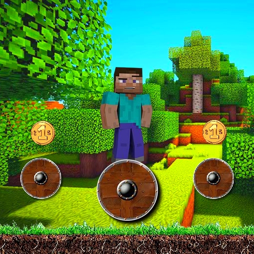 poster of Play Mineblock Rotate and Fly Adventure Game Online 2024 game