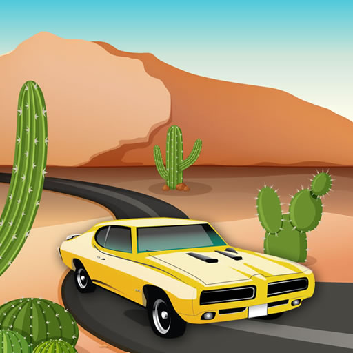 poster of Play Desert Car Race Game Online 2024 game