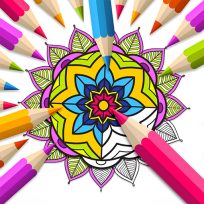 ملصق اللعبة Mandala Coloring Book