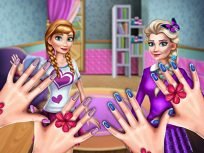 ملصق اللعبة Princesses Nails Salon