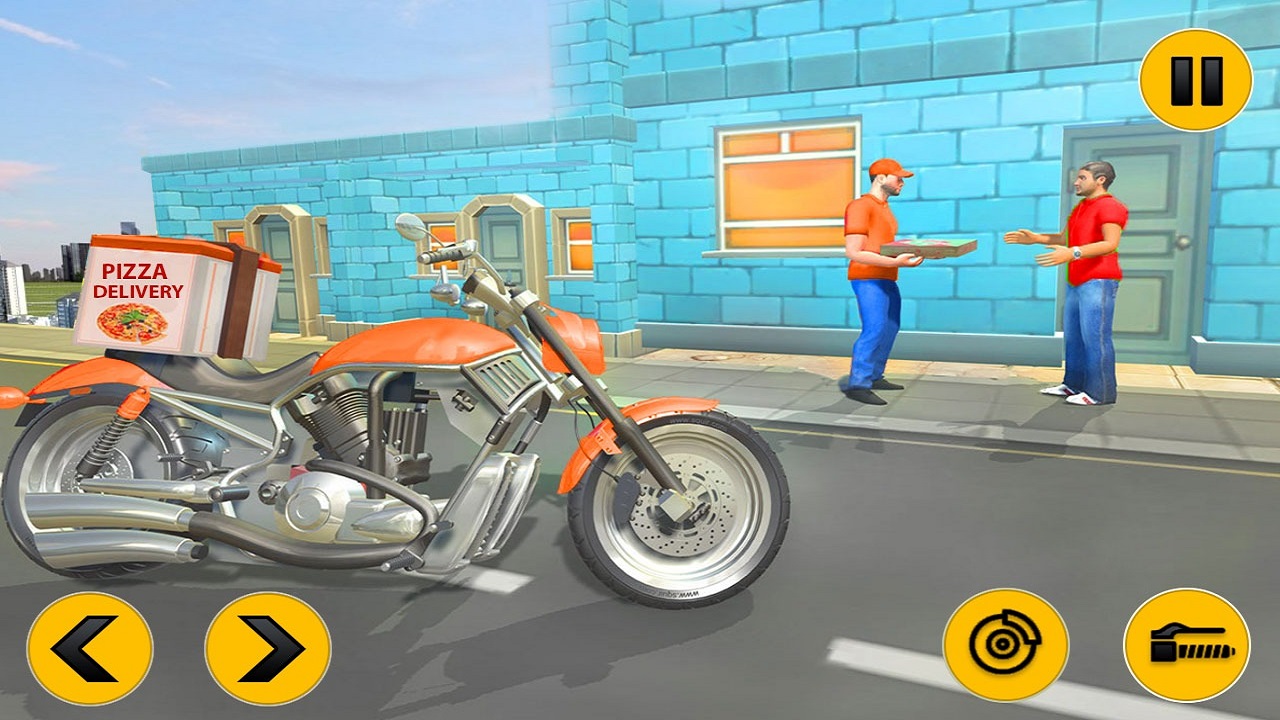 poster of Play Big Pizza Delivery Boy Simulator Game Game Online 2024 game