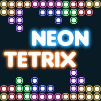 ملصق اللعبة Neon Tetrix