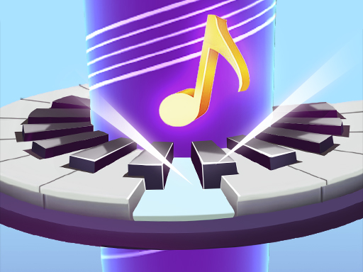 poster of Play Helix Jump Piano Game Online 2024 game