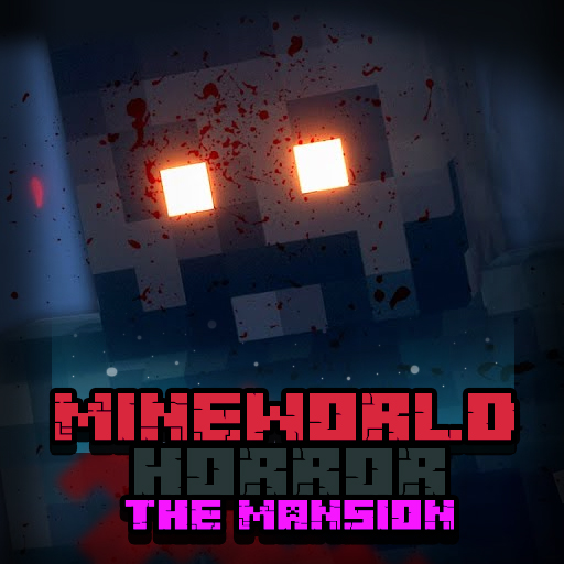 poster of Play MineWorld Horror The Mansion Game Online 2024 game