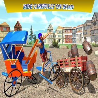 poster of City Cycle Rickshaw Simulator 2020 game