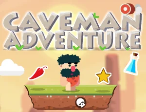 poster of Play Caveman Adventure Game Online 2024 game