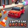 poster of 2 Player Battle Car Racing game