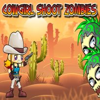 ملصق اللعبة Cowgirl Shoot Zombies