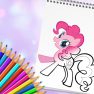 poster of Cute Pony Coloring Book game