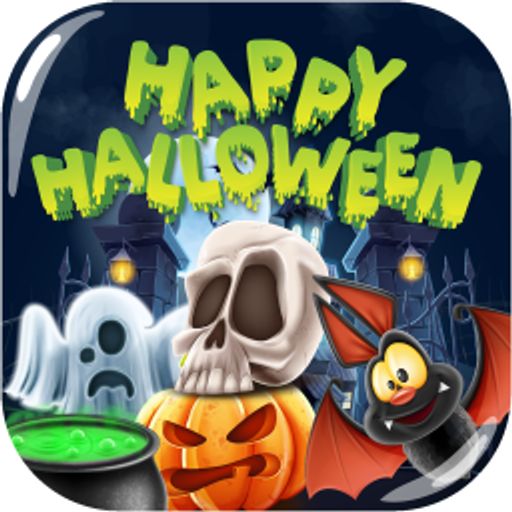 poster of Play Happy Halloween Match 3 Game Online 2024 game