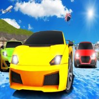 ملصق اللعبة water car slide game n ew