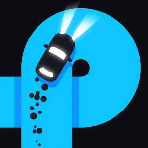 poster of Play Finger Driver Neon Game Online 2024 game