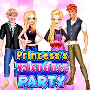 poster of Princess Valentines Day Party game