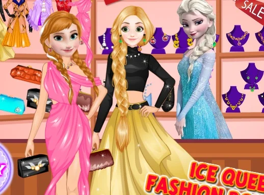 poster of Play Ice Queen Fashion Boutique Game Online 2024 game
