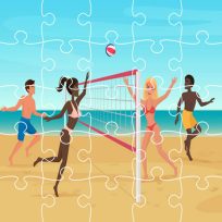 ملصق اللعبة Beach Volley Ball Jigsaw