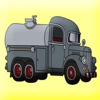 ملصق اللعبة Tank Trucks Coloring