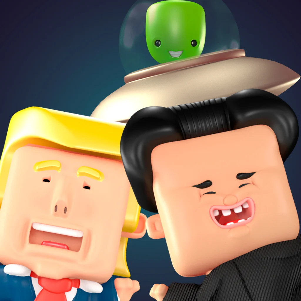 poster of Play STOP Trump vs Kim Jong-Un Game Online 2024 game