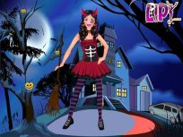 ملصق اللعبة Halloween Doll Party Fashion