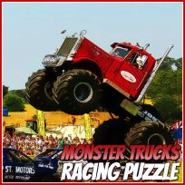 ملصق اللعبة Monster Trucks Racing Puzzle