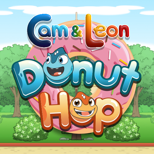 poster of Play Cam and Leon Donut Hop Game Online 2024 game