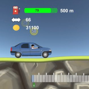 ملصق اللعبة 2D Hill Racing