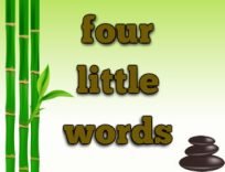 ملصق اللعبة Four Little Words