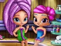 poster of Glittery Genies Realife Sauna game