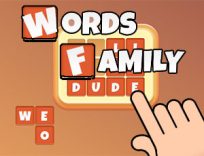 ملصق اللعبة Words Family