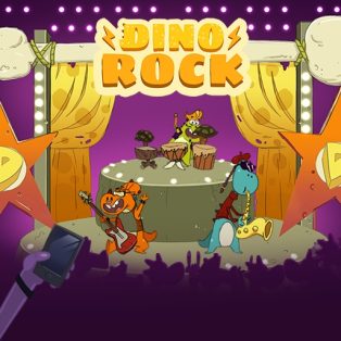 poster of Dino Rock game