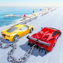 poster of Chained Car Stunts Race Mega Ramp GT Racing game