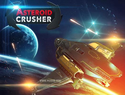 poster of Play Asteroid Crusher Game Online 2024 game